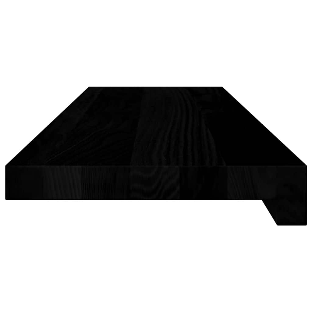 Davanzali 2 pz Marrone-nero 80x20x2 cm Legno Massello Rovere