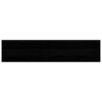 Davanzale in legno massello di rovere 90x20x2 cm marrone-nero (confezione 2 pz)
