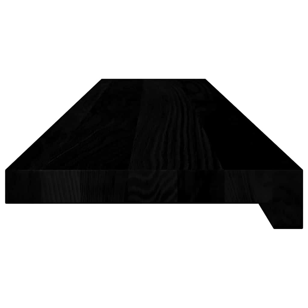 Davanzali in legno massello rovere 100x20x2 cm marrone scuro (2 pz)