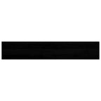 Davanzali 2 pz Legno Massello Rovere Marrone-nero 110x20x2 cm