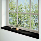 Davanzali in Legno Massello Rovere 120x20x2 cm Marrone-nero - Set 2 Pezzi