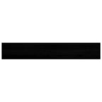 Davanzali in Legno Massello Rovere 120x20x2 cm Marrone-nero - Set 2 Pezzi