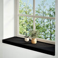 Davanzale in Legno Massello Rovere 70x25x2 cm Marrone-nero - Confezione 2 pz