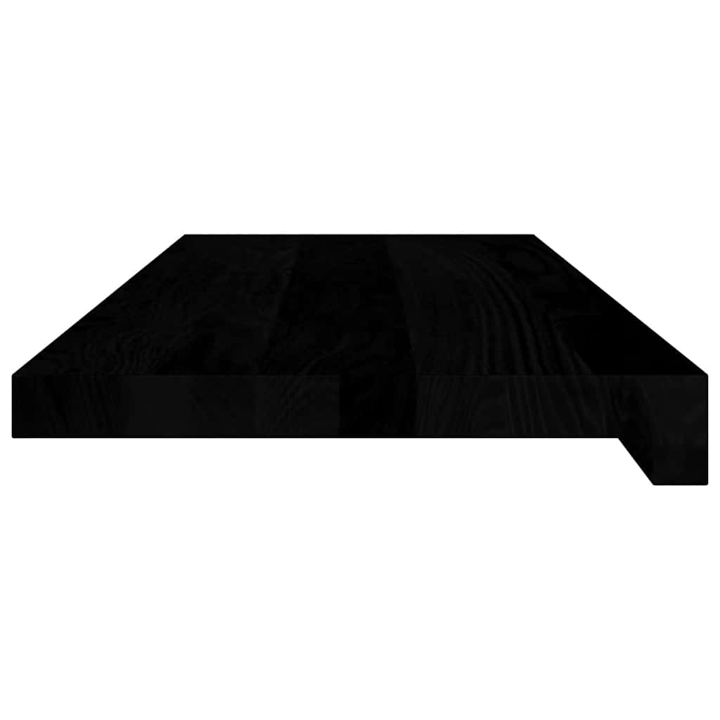 Davanzale in Legno Massello Rovere 70x25x2 cm Marrone-nero - Confezione 2 pz