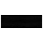 Davanzale in Legno Massello Rovere 80x25x2 cm Marrone-nero - Confezione 2 pezzi