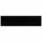 Davanzale in Legno Massello Rovere 100x25x2 cm Marrone-nero - Set 2 Pezzi