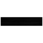 Davanzale in Legno Massello Rovere 120x25x2 cm Marrone-nero - Set 2 pz
