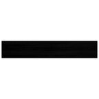 Davanzale in Legno Massello Rovere 140x25x2 cm Marrone-nero - Set 2 pz