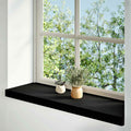 Davanzali in Legno Massello Rovere 80x30x2 cm Marrone-nero - Set 2 pz