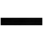 Davanzali in Legno Massello di Rovere 140x30x2 cm Marrone-nero - Set 2 Pezzi