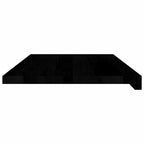 Davanzale in Legno Massello Rovere 70x40x2 cm Marrone-nero (2 pz)