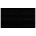 Davanzale in Legno Massello Rovere 70x40x2 cm Marrone-nero (2 pz)