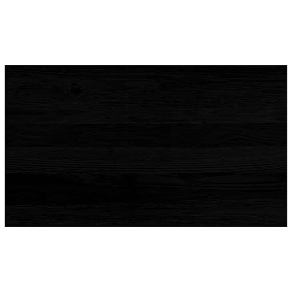 Davanzale in Legno Massello Rovere 70x40x2 cm Marrone-nero (2 pz)