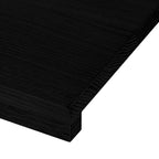 Davanzale in Legno Massello Rovere 70x40x2 cm Marrone-nero (2 pz)