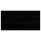 Davanzali 2 pz Marrone-nero 80x40x2 cm Legno Massello Rovere