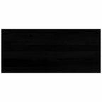 Davanzali 2 pz Legno Massello Rovere Marrone-nero 90x40x2 cm