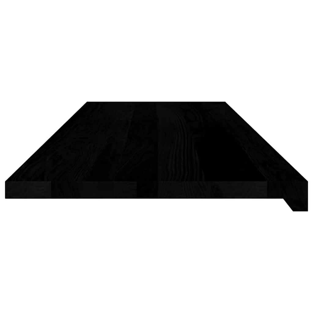 Davanzali 2 pz Marrone-nero 120x40x2 cm Legno Massello Rovere