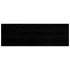 Davanzali 2 pz Marrone-nero 120x40x2 cm Legno Massello Rovere