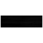 Davanzale in Legno Massello di Rovere 140x40x2 cm Marrone-nero - 2 pezzi
