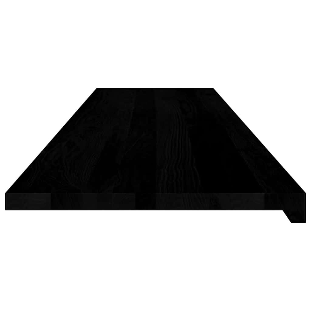 Davanzali 2 pz Marrone Scuro 160x40x2 cm Legno Massello Rovere