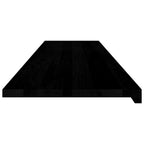 Davanzali 2 pz Marrone Scuro 160x40x2 cm Legno Massello Rovere