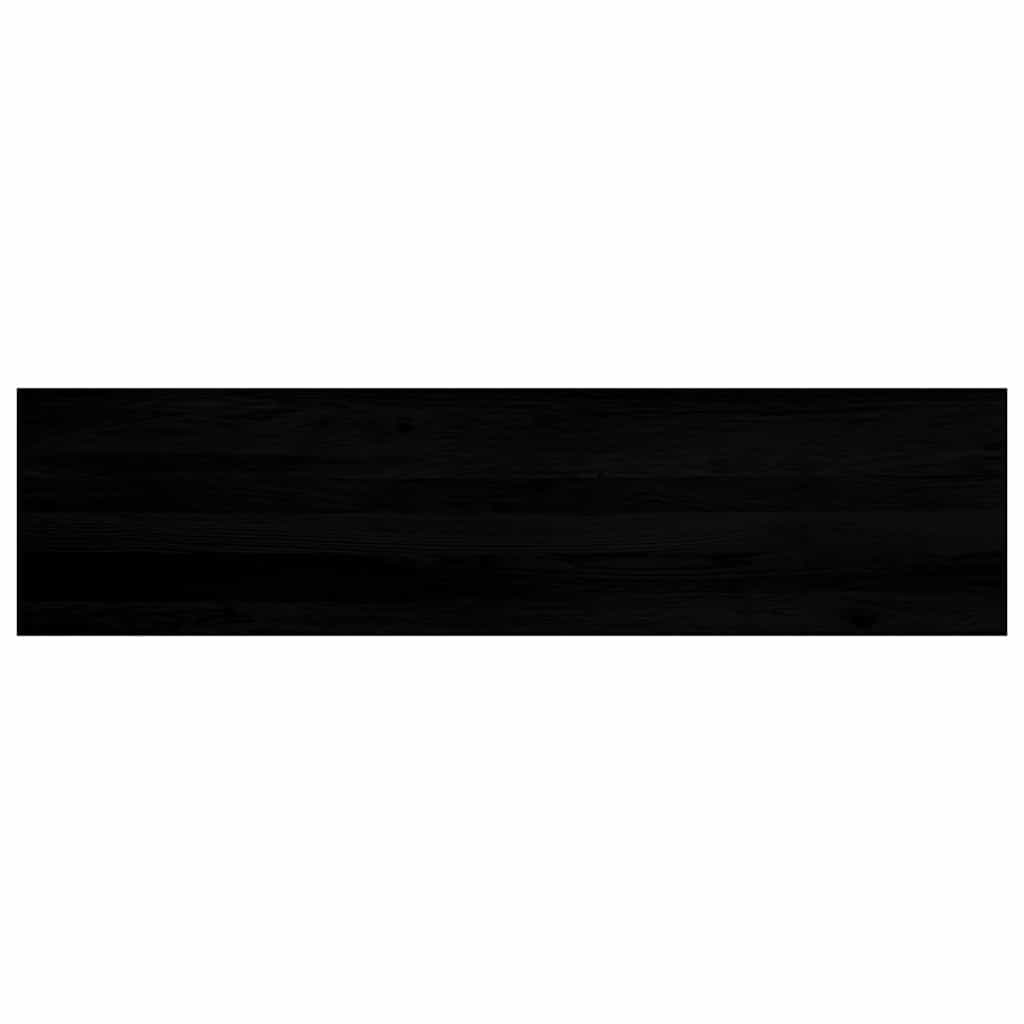 Davanzali 2 pz Marrone Scuro 160x40x2 cm Legno Massello Rovere