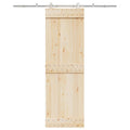 Kit Binari Porta Scorrevole 200 cm Acciaio Inossidabile Argento