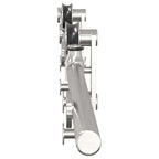 Kit Binari Porta Scorrevole 200 cm Acciaio Inossidabile Argento
