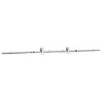 Kit Binari Porta Scorrevole 183 cm Acciaio Inossidabile Argento