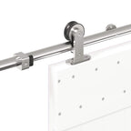 Kit Binari Porta Scorrevole 183 cm Acciaio Inossidabile Argento