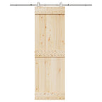 Kit Binari Porta Scorrevole 183 cm Acciaio Inossidabile Argento