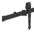 Kit di Binari per Porte Scorrevoli 152,5 cm Acciaio Nero
