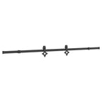 Kit di Binari per Porte Scorrevoli 213,5 cm Acciaio Nero