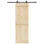 Kit di Binari per Porte Scorrevoli 152,5 cm Acciaio Nero