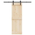 Kit di Binari per Porte Scorrevoli 183 cm Acciaio Nero