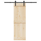Kit di Binari per Porte Scorrevoli 183 cm Acciaio Nero