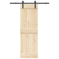 Kit di Binari per Porte Scorrevoli 152 cm Acciaio Nero