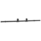 Kit di Binari per Porte Scorrevoli 183 cm Acciaio Nero