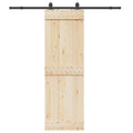 Kit di Binari per Porte Scorrevoli 200 cm Acciaio Nero