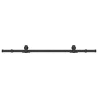Kit di Binari per Porte Scorrevoli 152,5 cm Acciaio Nero