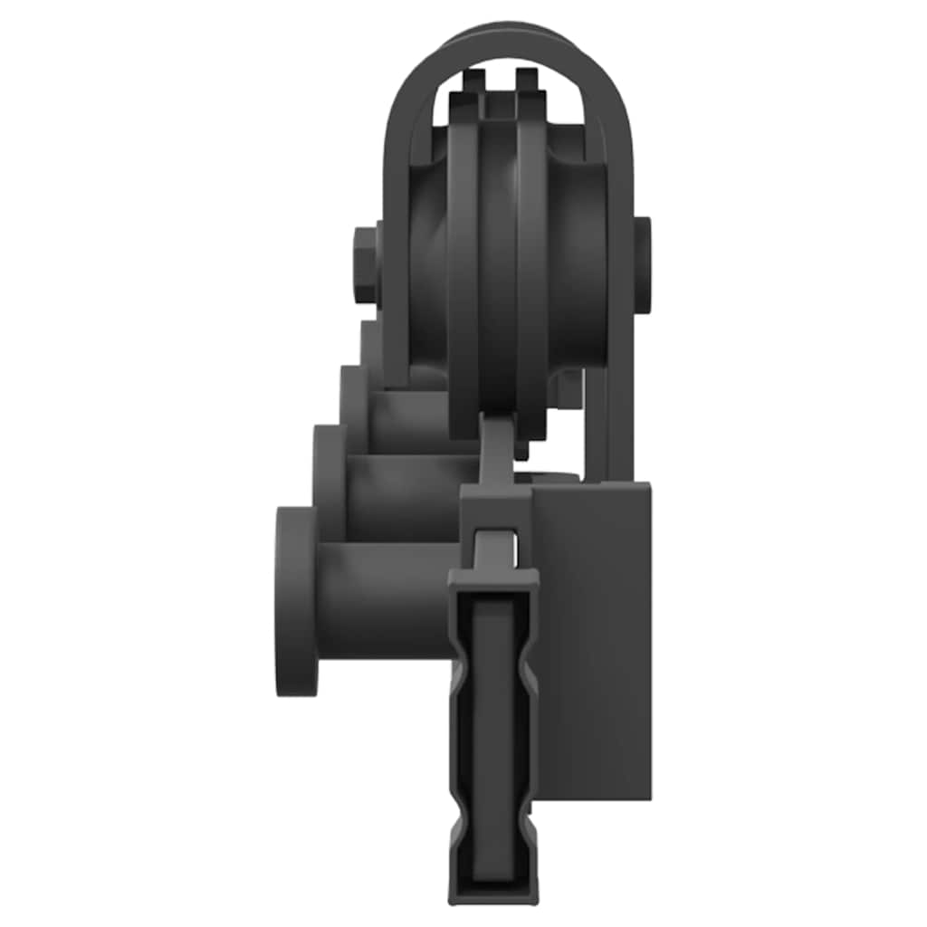 Kit di Binari per Porte Scorrevoli 152,5 cm Acciaio Nero