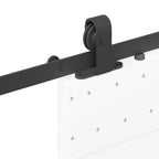 Kit di Binari per Porte Scorrevoli 152,5 cm Acciaio Nero