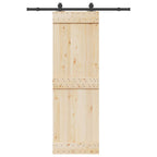 Kit di Binari per Porte Scorrevoli 152,5 cm Acciaio Nero