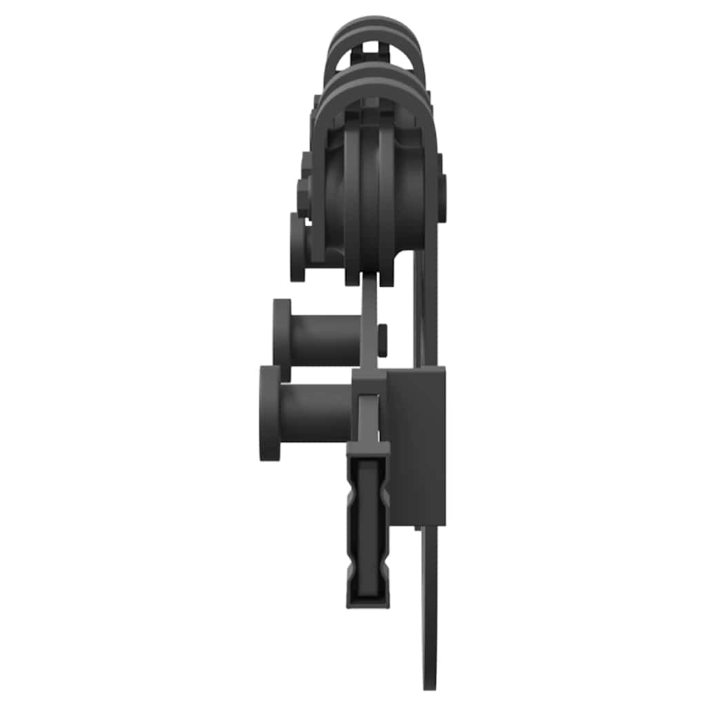 Kit di Binari per Porte Scorrevoli 183 cm Acciaio Nero
