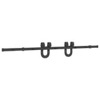 Kit di Binari per Porte Scorrevoli 183 cm Acciaio Nero
