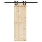 Kit di Binari per Porte Scorrevoli 183 cm Acciaio Nero