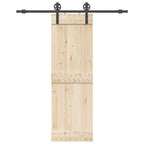 Kit di Binari per Porte Scorrevoli 183 cm Acciaio Nero