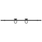 Kit di Binari per Porte Scorrevoli 183 cm Acciaio Nero