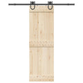 Kit di Binari per Porte Scorrevoli 183 cm Acciaio Nero