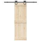 Kit di Binari per Porte Scorrevoli 183 cm Acciaio Nero